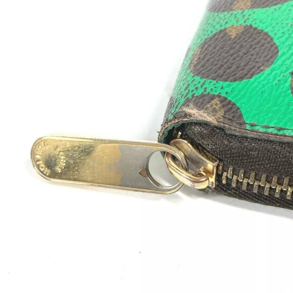 LOUIS VUITTON M60451 Monogram Pumpkin Dot by Yayoi Kusama Zippy Wallet - Picture 8 of 16
